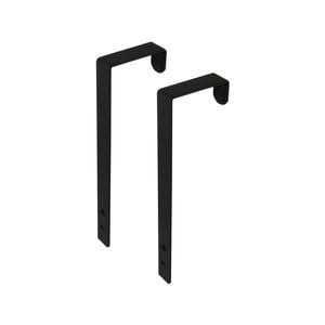 Adoored Black Over the Door Arm Hook - Pair