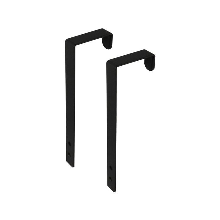 Adoored Black Over the Door Arm Hook - Pair
