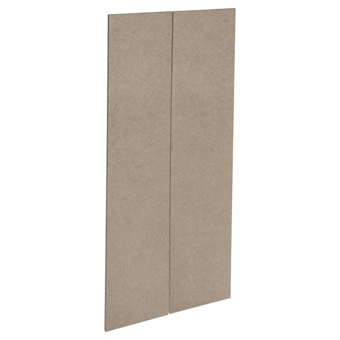 Kaboodle 900mm Raw Board Modern Pantry Door - 2 Pack - Raw Board Modern