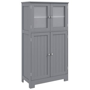 Costway 4 Doors Kitchen Storage Cabinet Organizer Grey