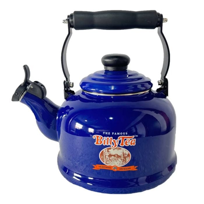 Rojo Rojo Billy Tea Enamel Whistling Kettle 2.1l Blue