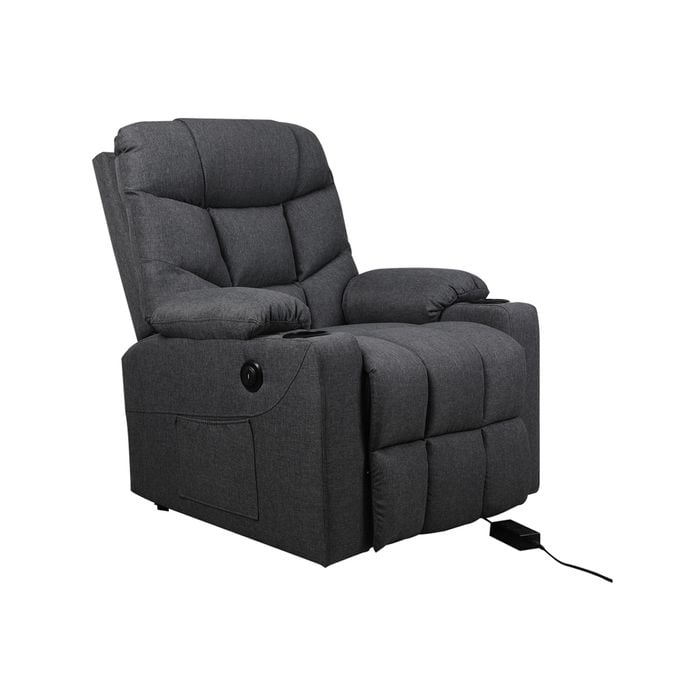 Levede  Electric Fabric Recliner Lounge Sofa with USB Charging