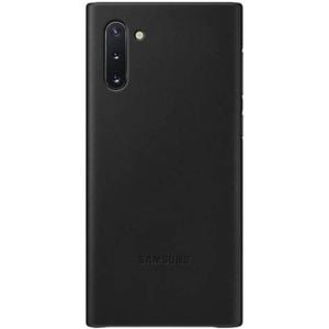 Samsung Galaxy Note 10 Leather Cover Case - Black