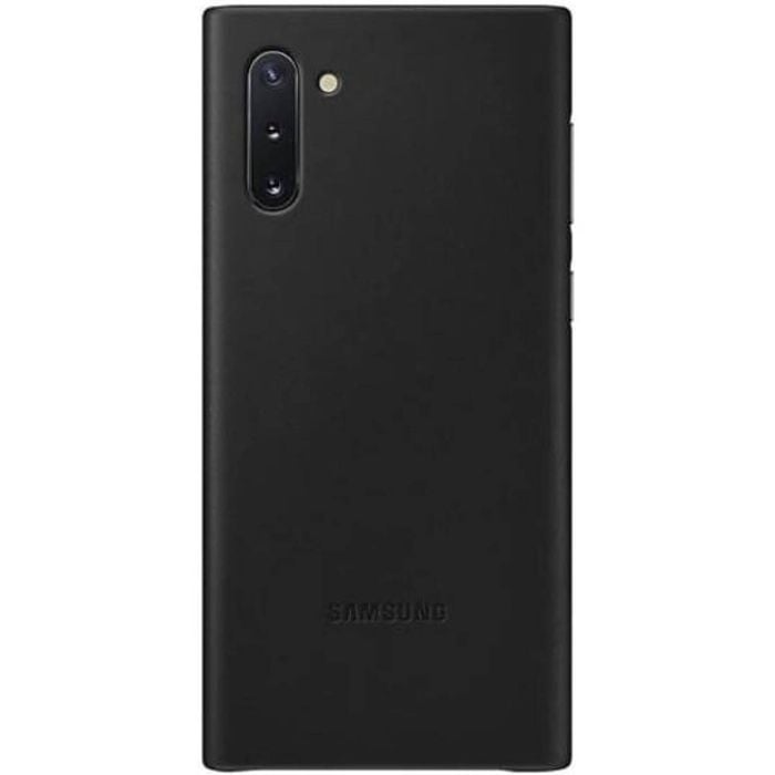 Samsung Galaxy Note 10 Leather Cover Case - Black