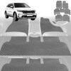 6D Diamond Car Floor Mats for Kia Sorento 2021-Current-Ultimate Set-Grey-Outback GT