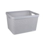 Ezy Storage 27L Grey Mode Open Basket