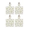 4pk Lvd Olives Square Ceramic/cork Trivet Home Kitchen Decor 20.5x15cm