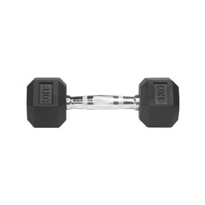 York Hex Dumbbell 3KG Black Single