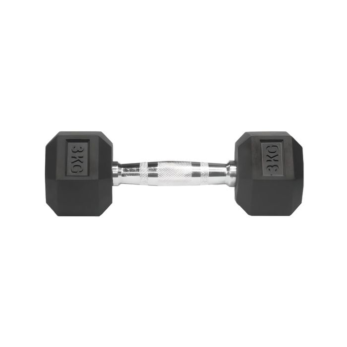 York Hex Dumbbell 3KG Black Single