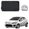 Front Windscreen Sun Shade for Mazda 2 2007 - 2014 DE - Standard 150 x 85 cm - Black