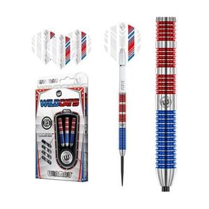 3pc Winmau Wildcats 90% Tungsten Alloy Darts 23 Gram New Design Wd1467 White