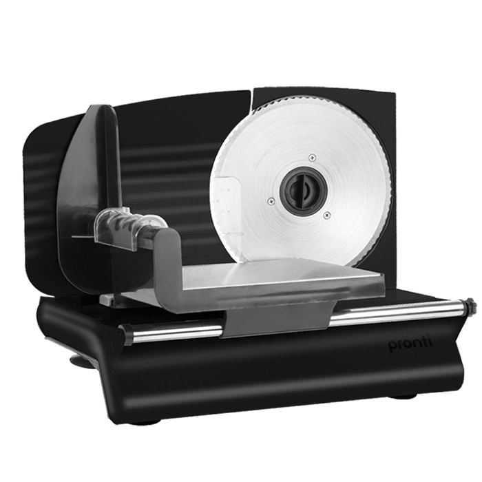 200W  Pronti Deli and Food Electric Meat Slicer Blades Processor Black
