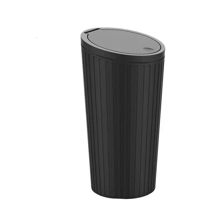 NNEOBA 3Pcs Mini Car Trash Bin Compact Auto Garbage Container Black