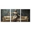3pcs Legal Principles Themis Blindfolded Print 100% Australian Made 3 x 40x60cm (Metal Print)