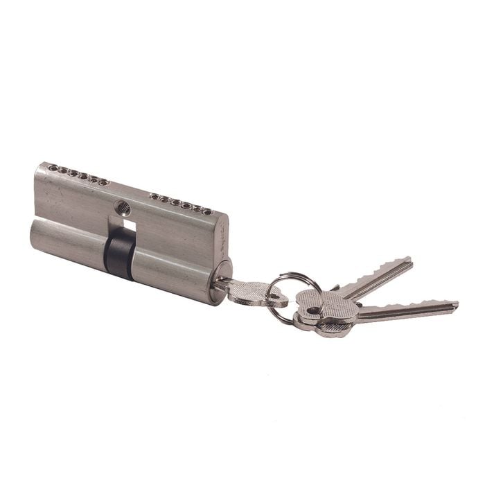 Sylvan 70mm Satin Nickel Plate Euro Double Cylinder 