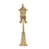 Christabelle 1.5m Lamp Post Christmas Light Up Display Silver Bows Warm White LED Outdoor Indoor Xmas Yard Lawn Statue