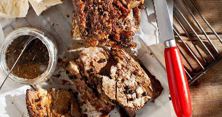 Slow Roasted Lamb Shoulder with Garlic and Oregano | Matador BBQs
