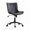 Familand Office Chair Desk Chairs Faux Leather With Rocking Function & 360°swivel In Black
