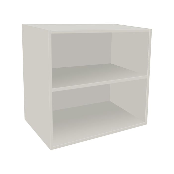 Kaboodle 600-699mm White Pepper Customisable Deep Open Med Wall Shelf