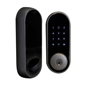 Windsor Matte Black Blue Tooth Electric Oval Deadbolt
