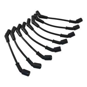 Black Ignition Leads, 8.5mm 9" Gm Ls Lsx Lt, 135 Degree Plug Boots