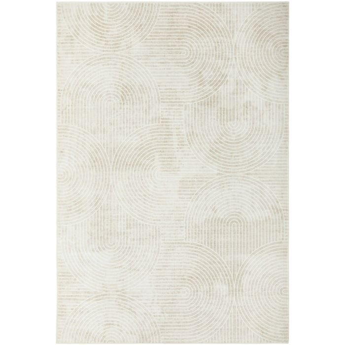 The Rug Connection Renew Byron Beige 220x150cm - Medium Washable Indoor Floor Rug