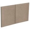 Kaboodle 1000mm Raw Board Country Fridge Cabinet Doors - 2 Pack