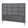 Artiss Bed Headboard Double Bedhead Linen Fabric Charcoal