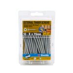 Zenith 10 - 8 x 75mm Galvanised Countersunk Rib Head Timber Screws - 50 Pack