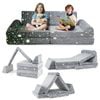 Costway 8pcs Modular Play Couch Grey