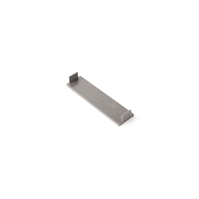 Grates 2 Go Grey Modular Shower Drain Base Channel End Caps