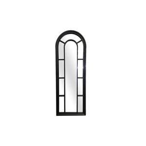 Elegant Collections Matt Black Hamptons Arch Mirror Medium