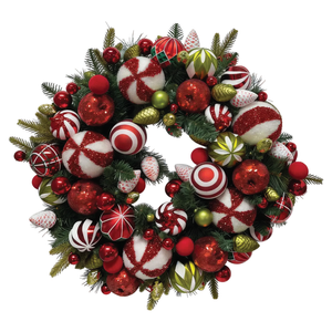 Galah 68cm Large Festive Bauble Wreath