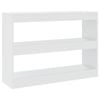vidaXL Book Cabinet/Room Divider White Storage Cabinet Bookcase Shelf Rack
