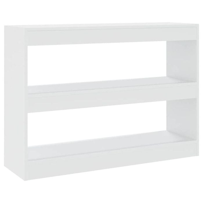 vidaXL Book Cabinet/Room Divider White Storage Cabinet Bookcase Shelf Rack