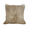 Naturally Sheepskins 40x40cm Fawn Goat Skin Cushion Cover