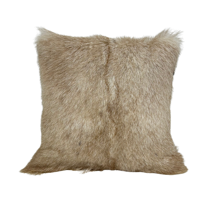 Naturally Sheepskins 40x40cm Fawn Goat Skin Cushion Cover