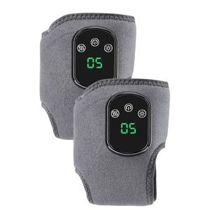FOHOA 2 Pack Cordless Ankle Massager with Heat Wearable Wireless Heated Foot Wrap