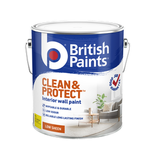 British Paints 4L Yellow Low Sheen Clean And Protect Interior Paint