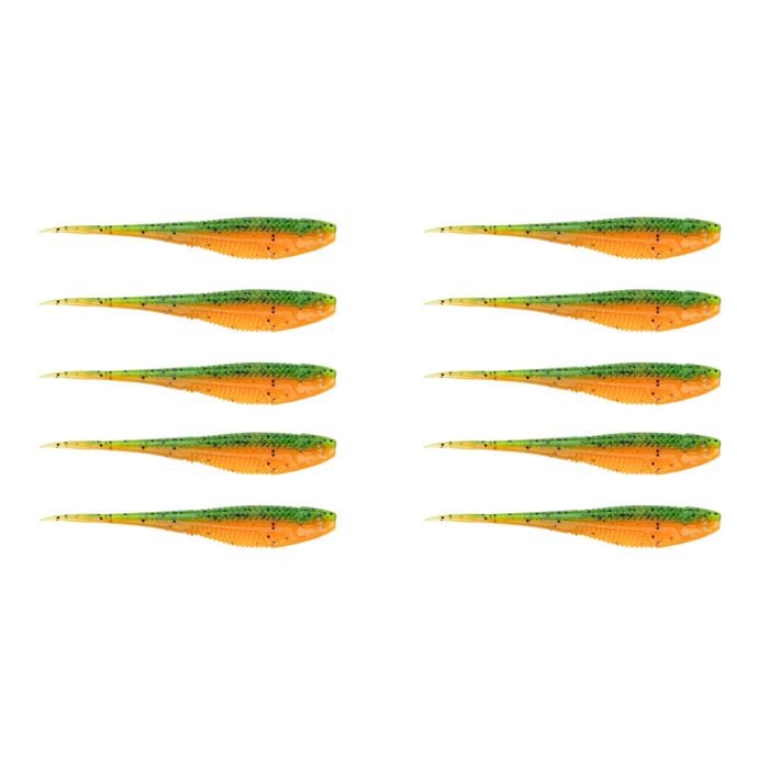 2x 5PK 5In Rapala Crush City The Jerk Soft Plastic Minnow Lures - Rockmelon