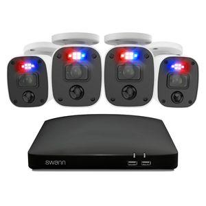 Swann DVR4-46851080p/64GBCard/4 xPRO-1080MQB Bullet Swann Force Cameras