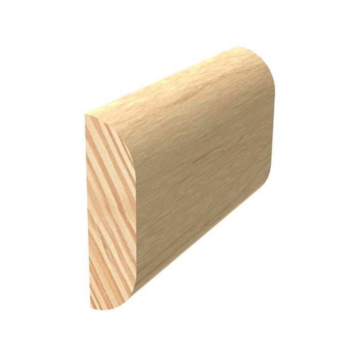 Porta 30 x 8mm 3.0m Rounded Edging Bead Clear Pine