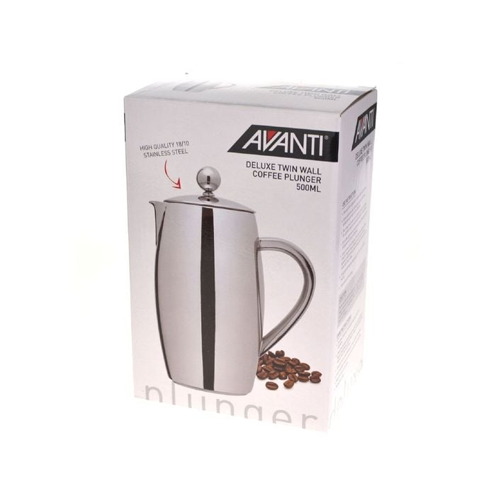 Avanti Deluxe Twin Wall Cup Coffee Plunger 500Ml Bunnings