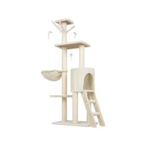 Advwin 145cm Cat Scratching Post Tree Beige