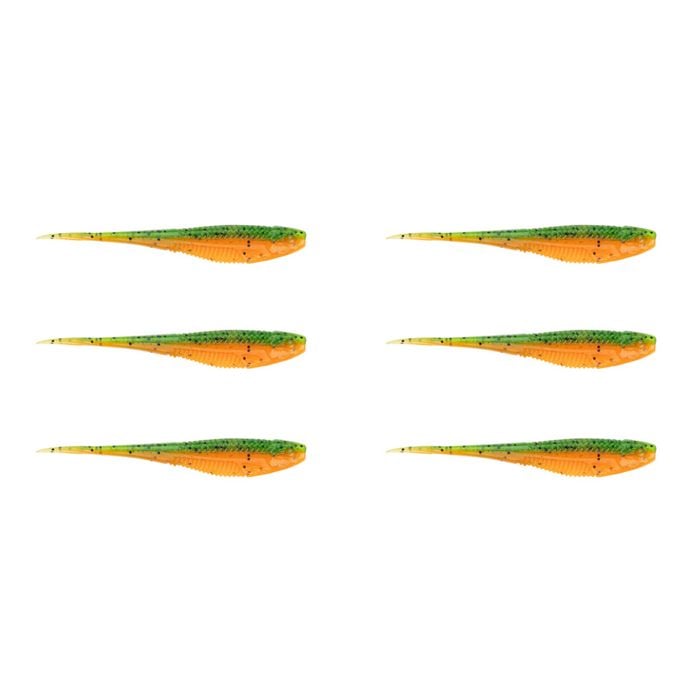 2x 3PK 7In Rapala Crush City The Jerk Soft Plastic Minnow Lures - Rockmelon