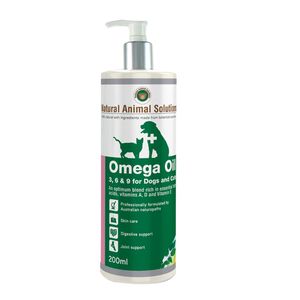 Natural Animal Solutions Omega Oil 3 6 & 9 for Dogs & Cats 200ml