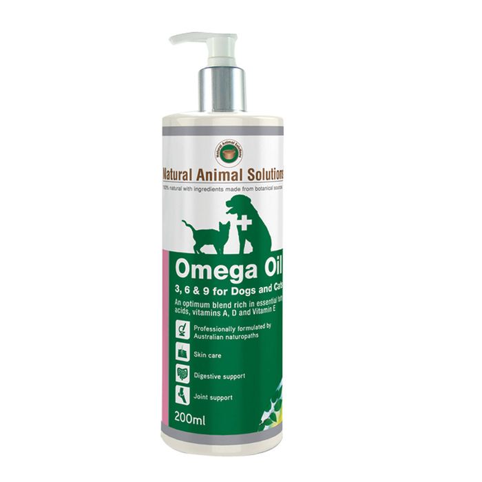 Natural Animal Solutions Omega Oil 3 6 & 9 for Dogs & Cats 200ml