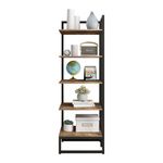 Luxsuite Bookshelf Display 6 Tier Shelf S Shape