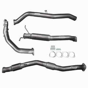 Ignite Exhausts Turbo Back For Nissan D22 Navara 2.5l 3" Cat & Hotdog Raw Aluminised Steel