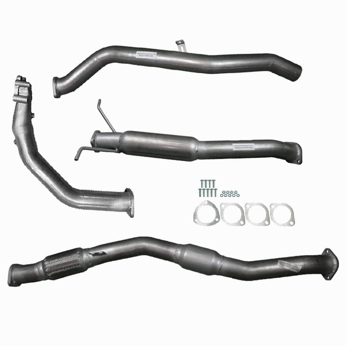 Ignite Exhausts Turbo Back For Nissan D22 Navara 2.5l 3" Cat & Hotdog Raw Aluminised Steel